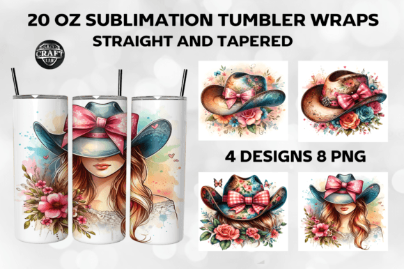 Cowgirl Hat Bow Coquette Tumbler Wrap Review