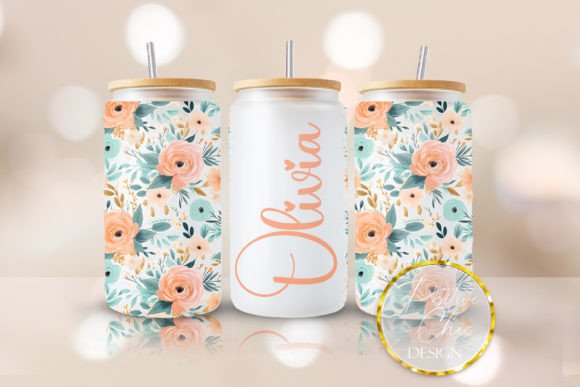 Custom Name Floral Tumbler Wrap Design Review