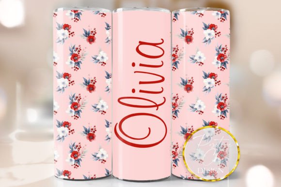 Custom Name Floral Tumbler Wrap Design Review