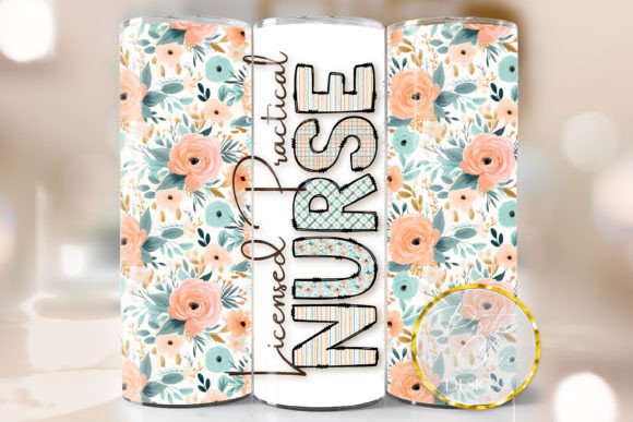 Floral Licensed Practical Nurse Tumbler Design Review