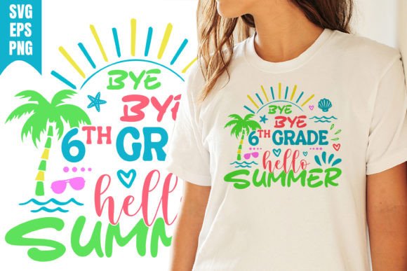 Hello Summer 6th Grade School Svg