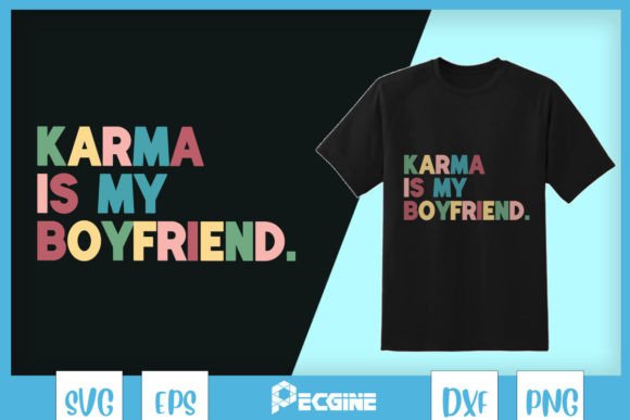 Karma is Cat Funny Sarcastic Music SVG Review