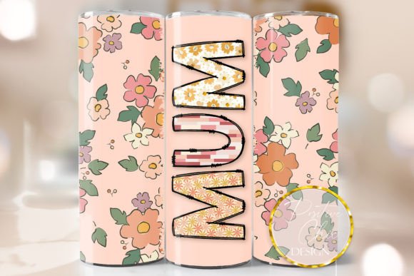 Mum Mothers Day Skinny Tumbler Wrap PNG Review