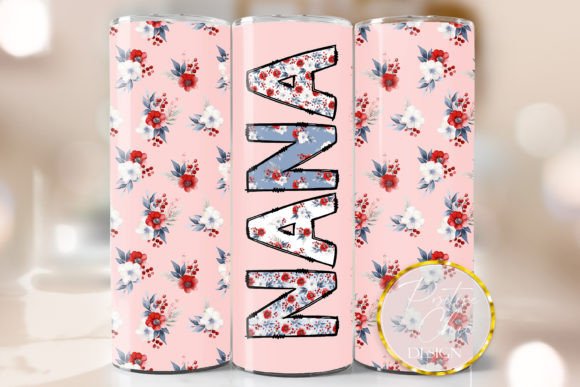 Nana Floral Tumbler Wrap PNG Sublimation Review