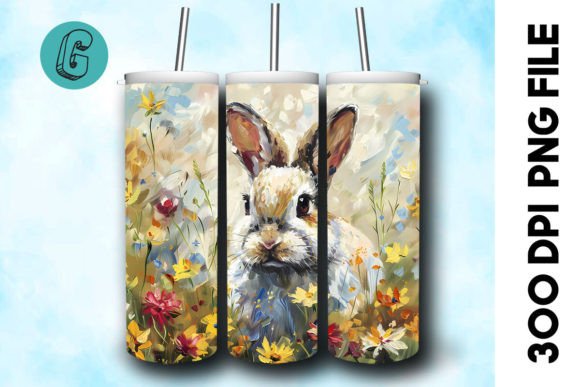 Oil Paint Easter Bunny Tumbler Wrap 32 Review