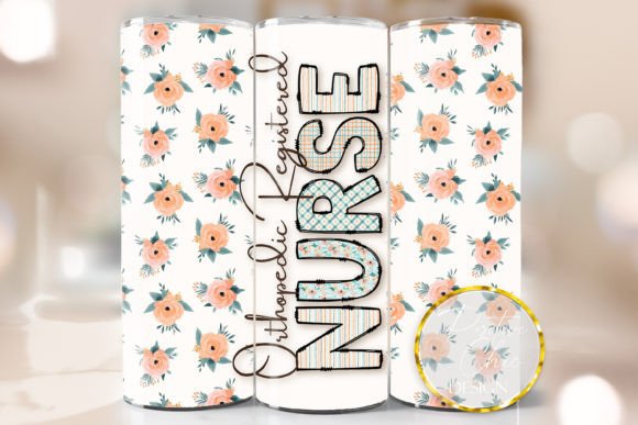 Orthopedic Nurse Floral Tumbler Wrap PNG Review