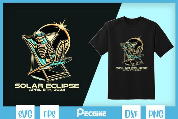 Skeleton Total Solar Eclipse 2024 SVG Review