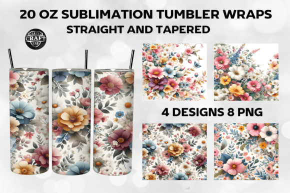 Spring Flowers Tumbler Wrap 20oz Bundle Review