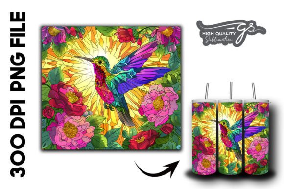Stain Glass Hummingbird Tumbler Wrap 31 Review